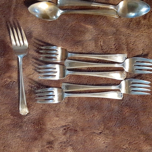 Vintage set (36 pcs) of silverware E.P.N.S., SILVER PLATE - Picture 2 of 16